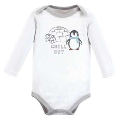 Soft Cotton Long-Sleeve Bodysuit 5Pk