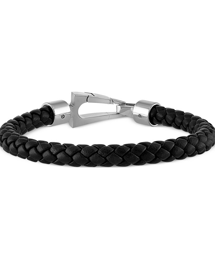 Macy's men's leather bracelet sale
