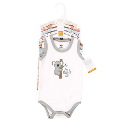 Baby Boys Cotton Tank-Style Bodysuits