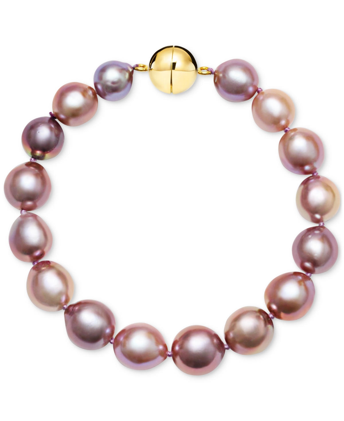 Macy's Pink Cultured Freshwater Pearl (10-12mm) Bracelet