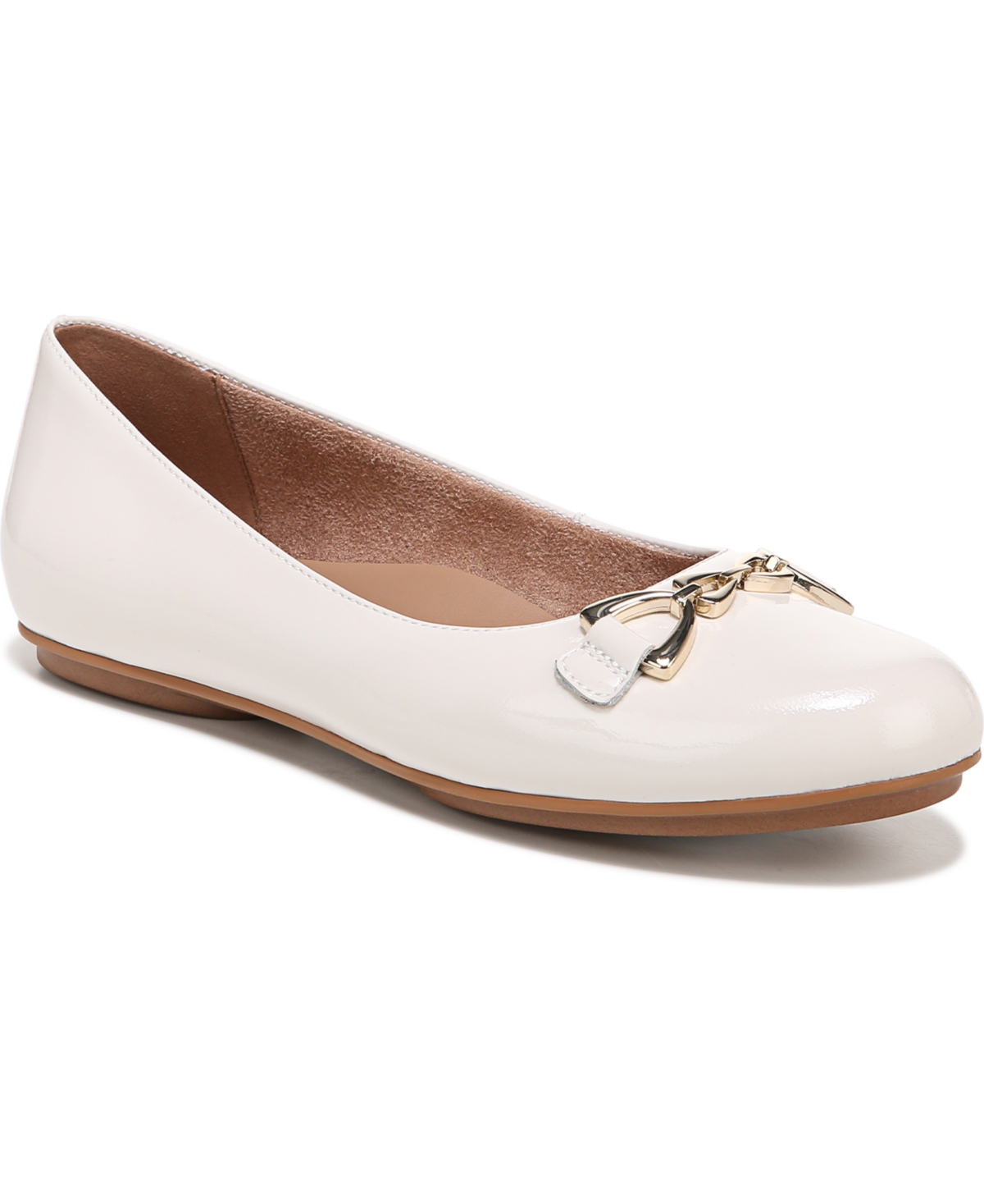 Naturalizer top white flats