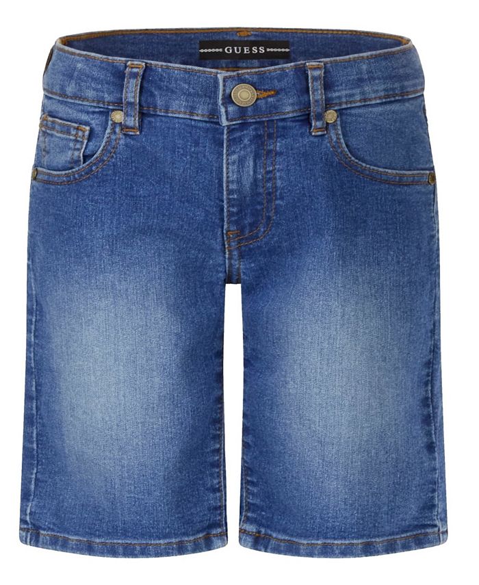 GUESS Big Boys Stretch Denim 5 Pocket Adjustable Shorts - Macy's