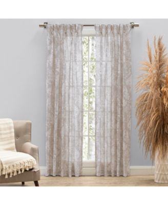 Wild Meadows Pinch Pleat w/Back Tabs Curtain Pair 150"W x 84"L