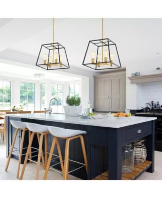 Lloyd 15" 4-Light Farmhouse Industrial Iron LED Pendant