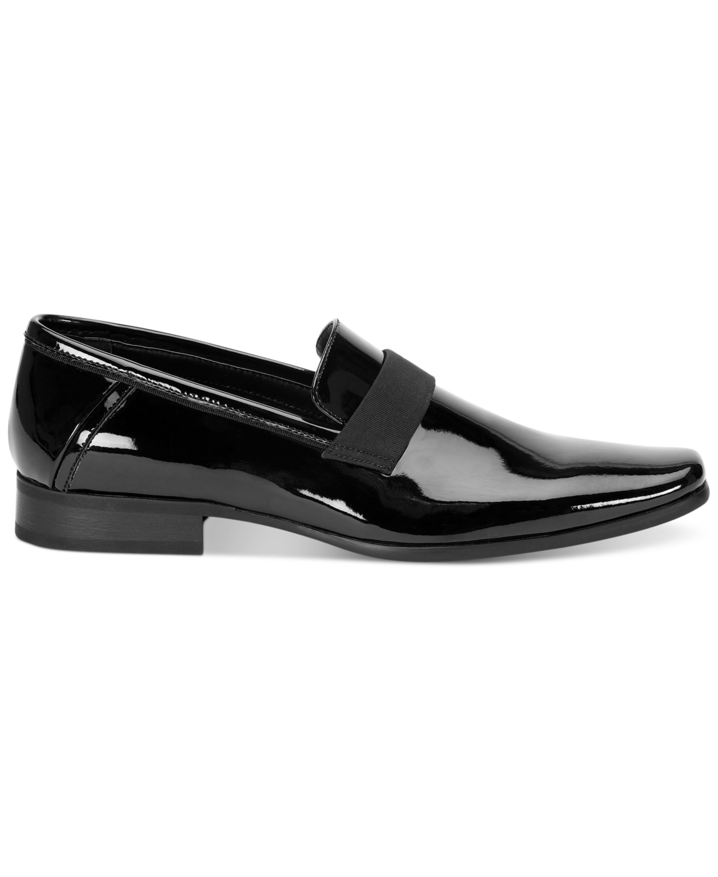 Мужские туфли Calvin Klein Bernard Patent Slip-on Loafer, цвет: Чёрный лаковый — фото 2