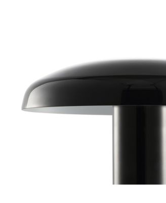 Suillius 11" Contemporary Bohemian Rechargeable, Cordless Iron Integrated LED Mushroom Table Lamp