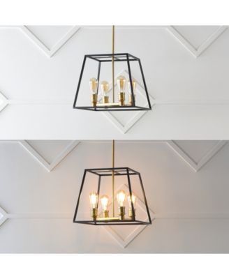 Lloyd 15" 4-Light Farmhouse Industrial Iron LED Pendant