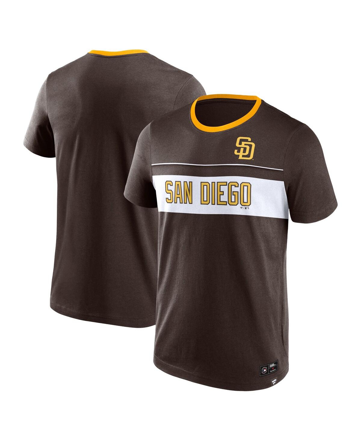 Shop Fanatics Men's  Brown San Diego Padres Claim The Win T-shirt
