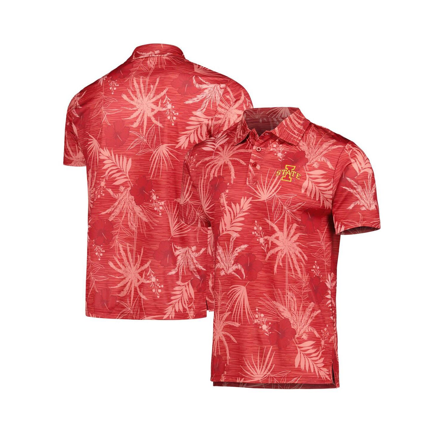 Men's Cardinal Iowa State Cyclones Palms Team Polo Shirt