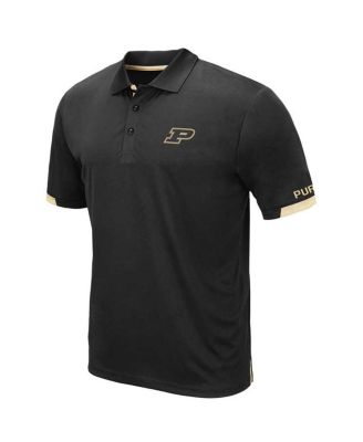Men's Black Purdue Boilermakers Big and Tall Santry Polo Shirt