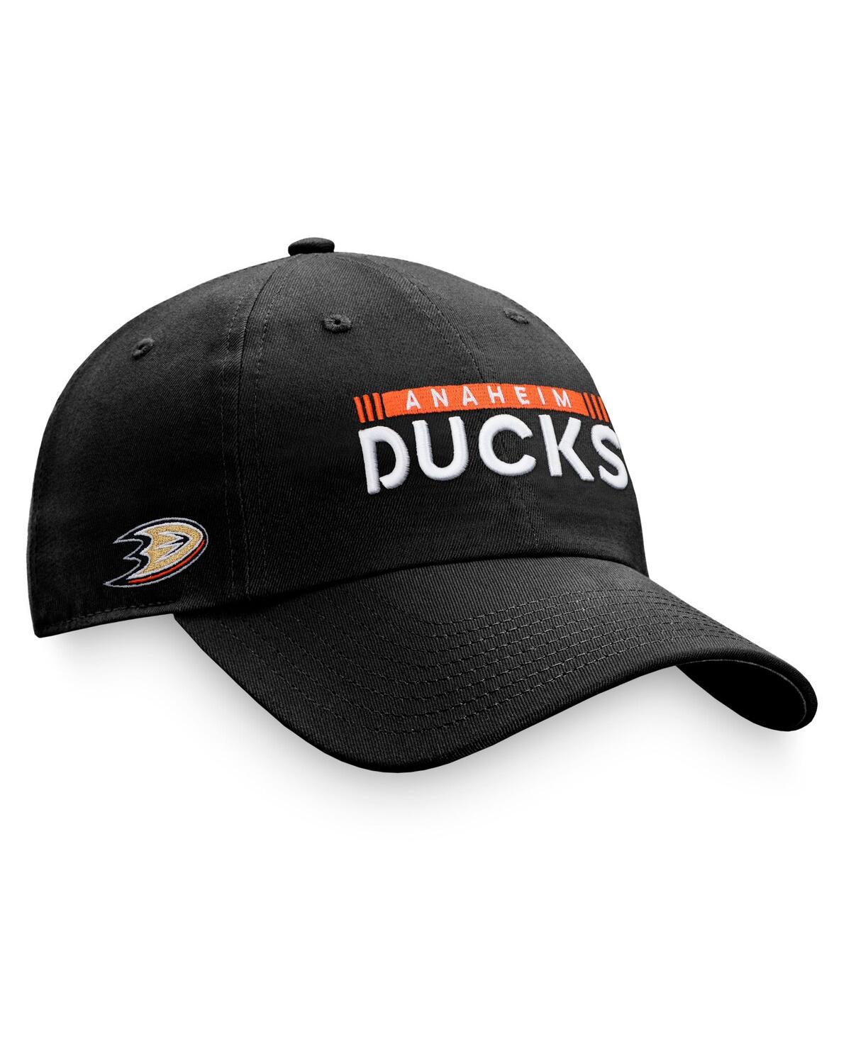 Shop Fanatics Men's  Black Anaheim Ducks Authentic Pro Rink Adjustable Hat