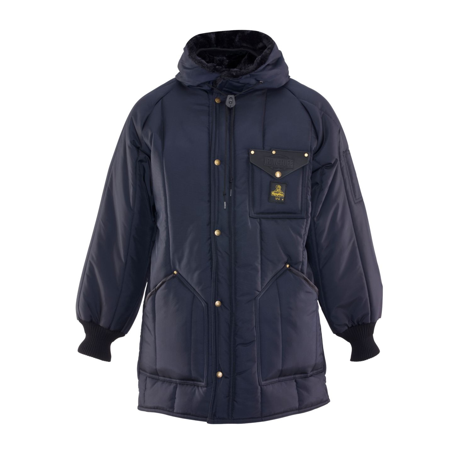 Мужская куртка RefrigiWear Iron-Tuff Ice Parka Insulated Winter, -50degree(s)F Comfort Rating, Water-Resistant and Windproof, цвет: Тёмно-синий — фото 2