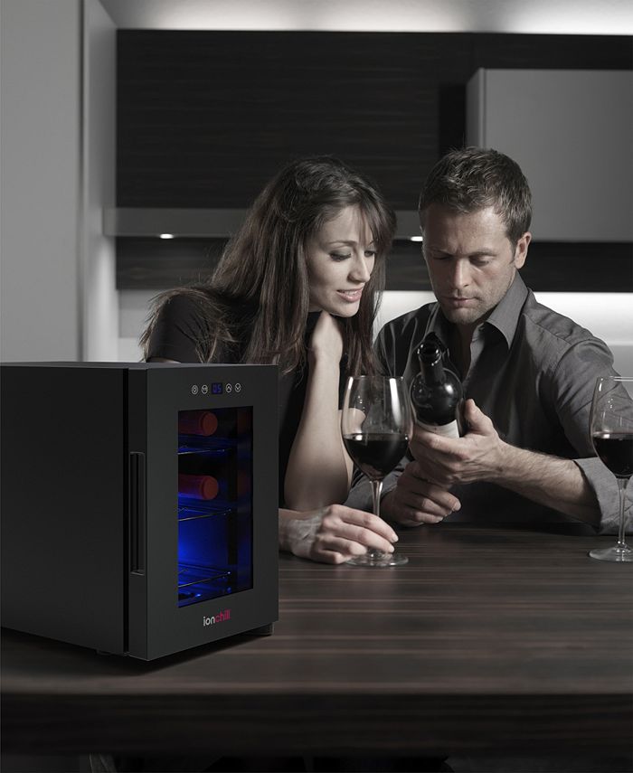 Tzumi IonChill 6Bottle Wine Cooler 13Liter Mini Fridge Macy's