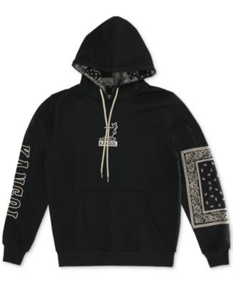 Kangol - Men's Paisley Detail Drawstring Pullover Hoodie