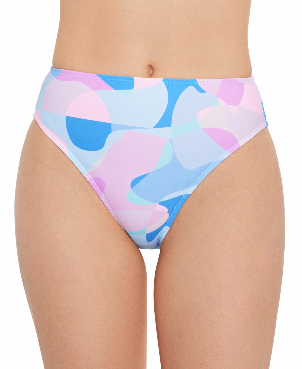 Salt + Cove Womens High Waist Printed Swim Bottom Separates In Lava Lamp