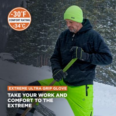 Men's Extreme Ultra Grip Gloves - Insulated, Cut-Resistant, Touchscreen-Compatible Work Gloves for Extreme Cold