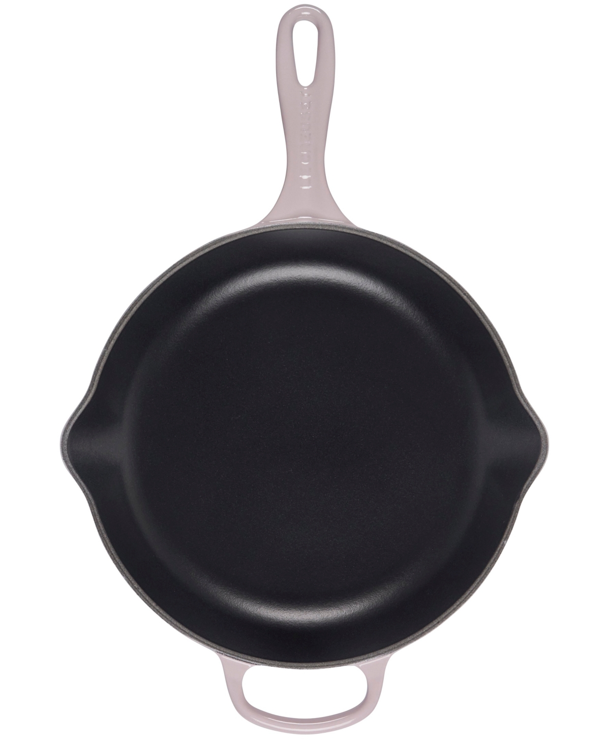 Le Creuset 11.75" Enameled Cast Iron Skillet With Helper Handle In Peche