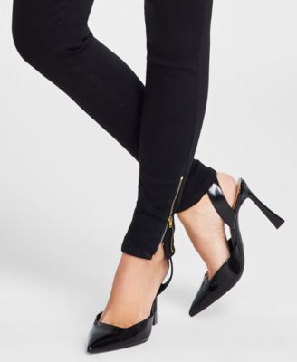 Women's Mid Rise Skinny-Leg Jeans with Ankle Zip, Created for Macy's