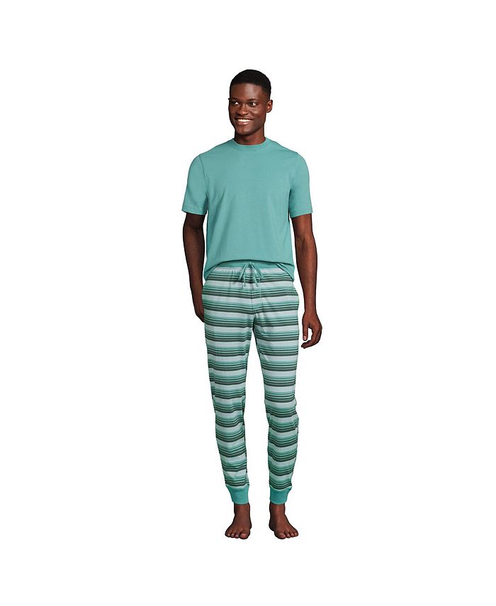 Lands' End Men's Knit Jersey Pajama Sleep Set - Macy's