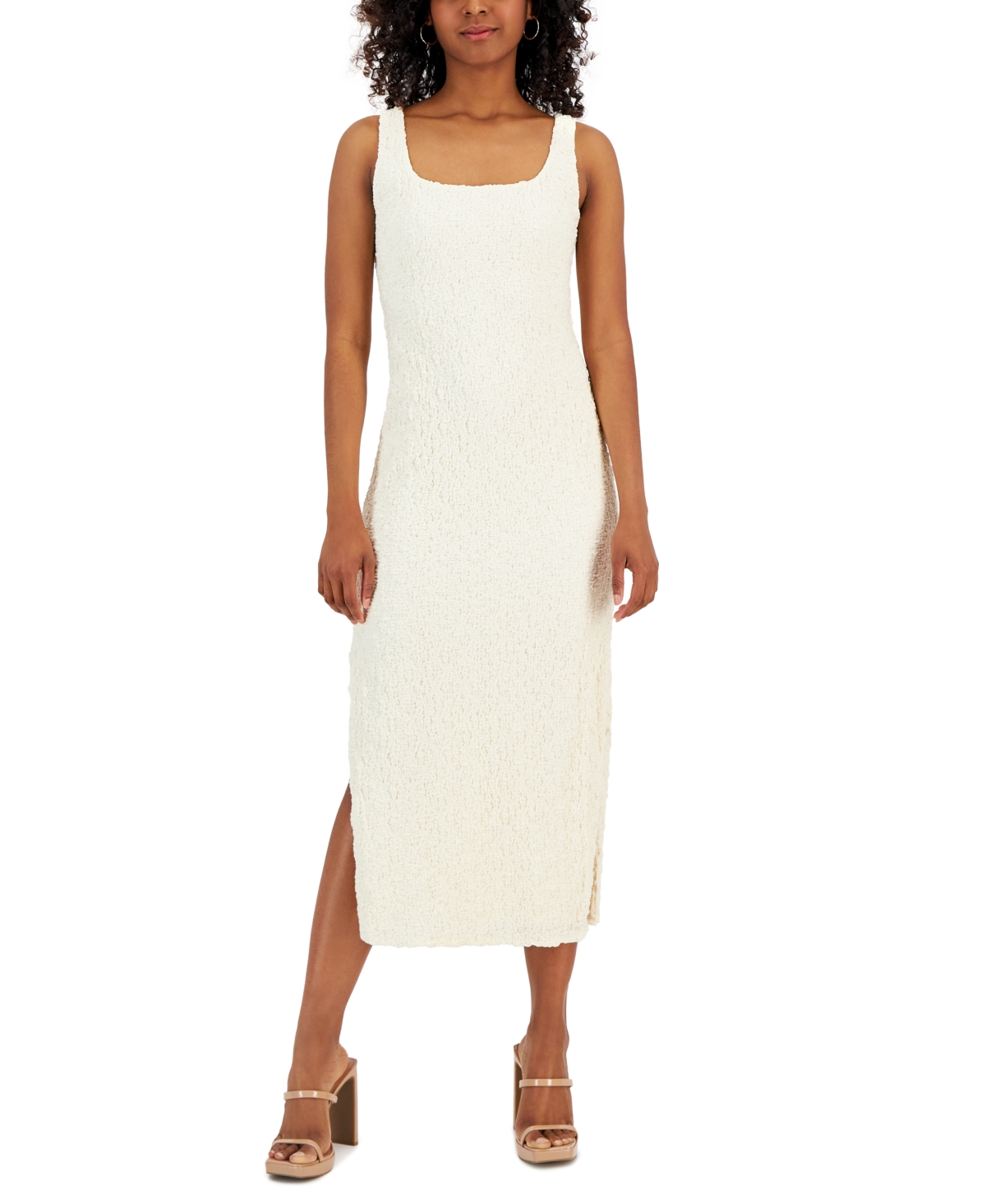 Rachel Rachel Roy Women's Emi Pucker-knit Tank Dress In Creme