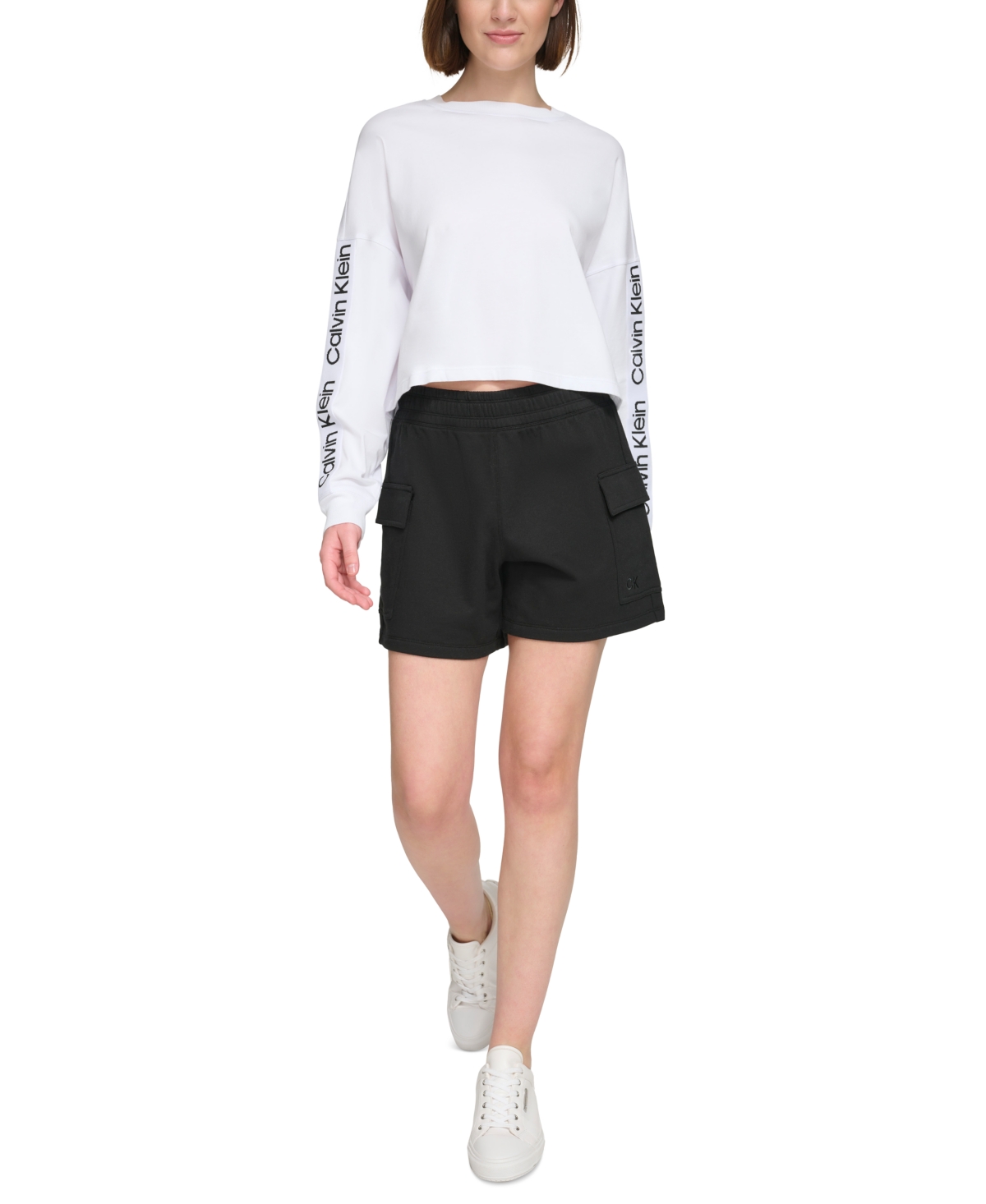Calvin Klein Perfomance Women s Pull On Cargo Shorts Smart Closet