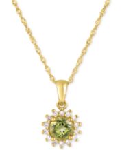 Anastasia ENGRAVED Together in Paris Necklace PERIDOT D 