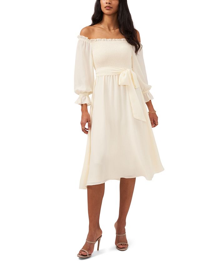 1 state off 2025 the shoulder dress