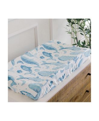 Boys Cotton Watercolor Caspian Change Pad Cover