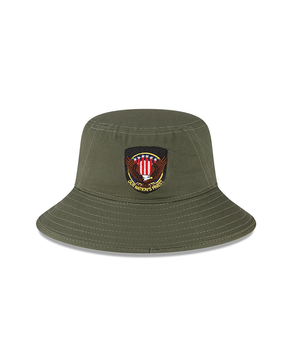 New Era Green Chicago White Sox 2023 Armed Forces Day Bucket Hat In Green