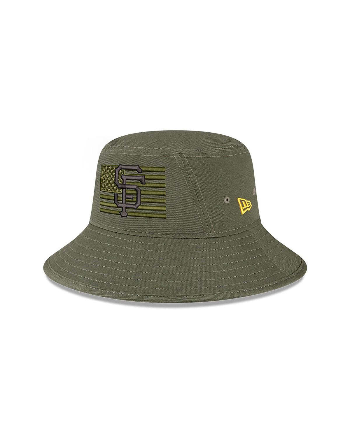 Shop New Era Men's  Green San Francisco Giants 2023 Armed Forces Day Bucket Hat