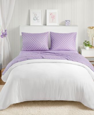 Polka Dot Cotton 4-Pc. Sheet Set, Queen