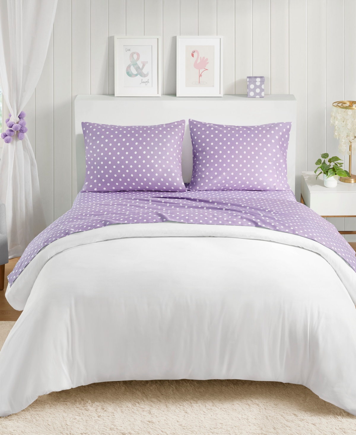 Intelligent Design Polka Dot Cotton 4-Pc. Sheet Set, Queen