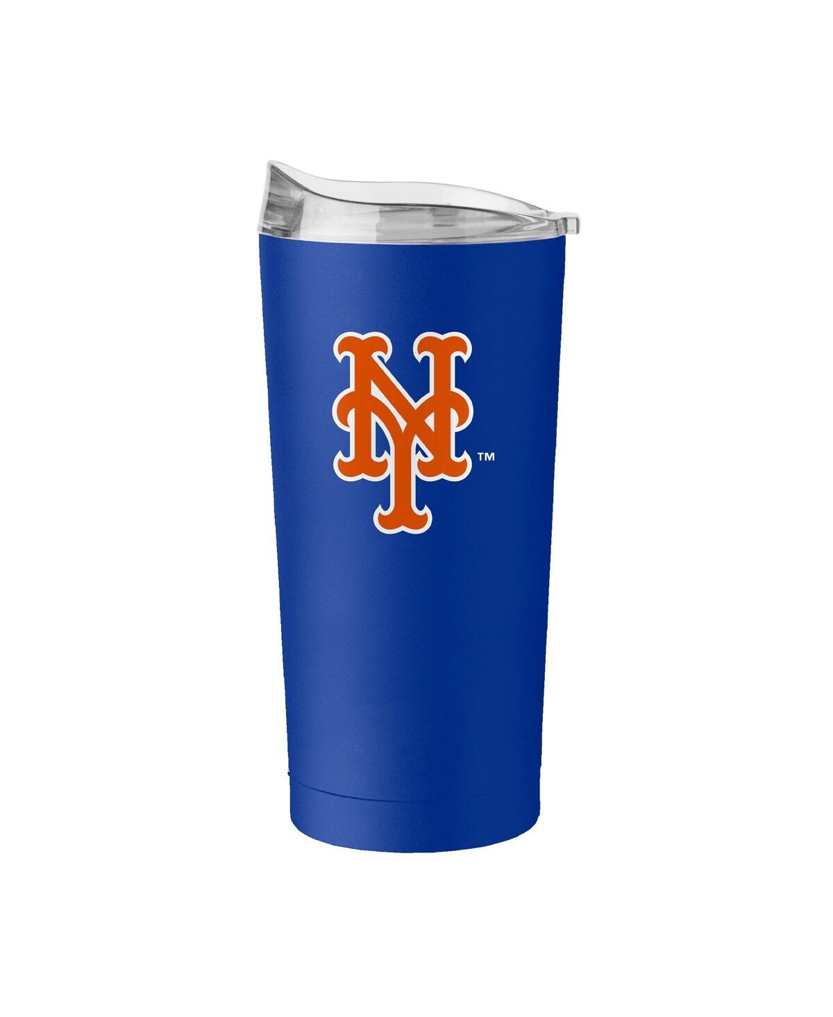 Logo Brands New York Mets 20 oz Flipside Powder Coat Tumbler In Blue
