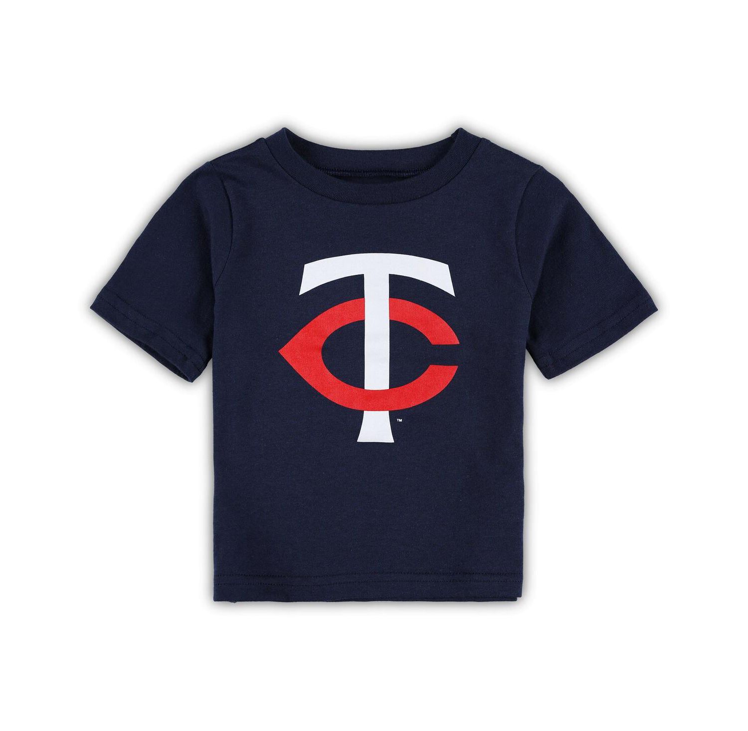 Infant Boys and Girls Navy Minnesota Twins Team Crew Primary Logo T-shirt