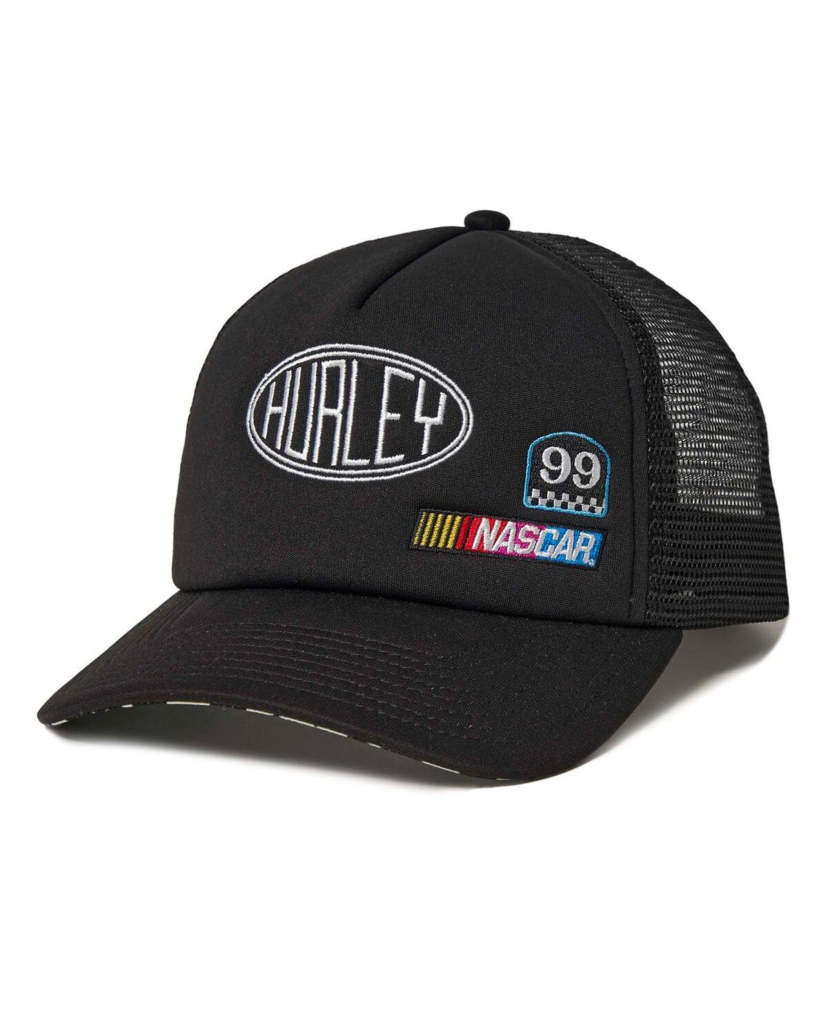 Shop Hurley Women's  Black Nascar Foam Trucker Snapback Hat
