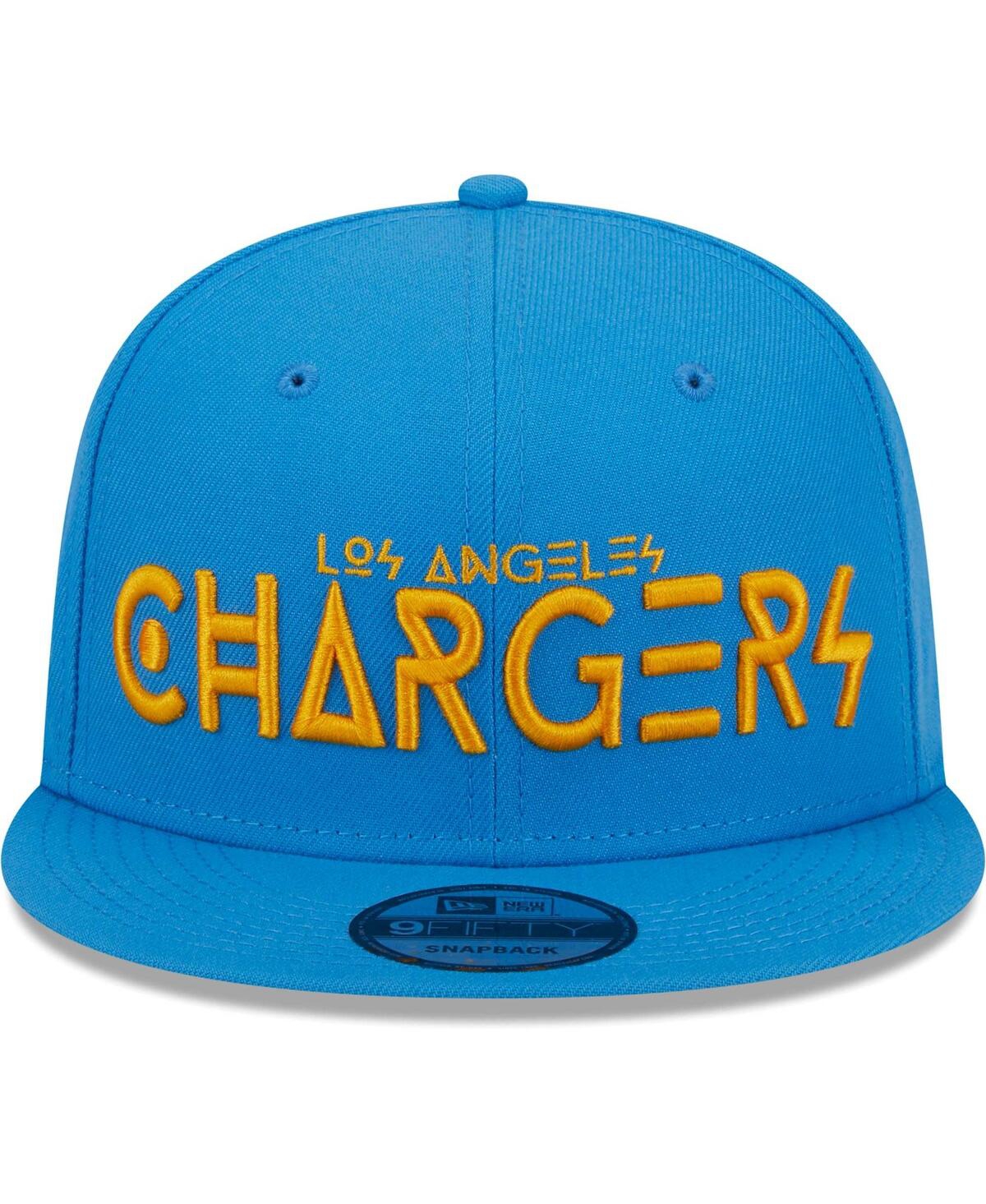Men's New EraLos Angeles Chargers Word 9FIFTY Snapback Hat - Powder Blue