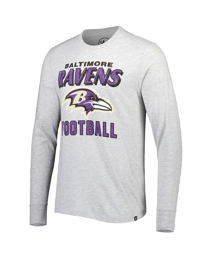 '47 Brand Men's Heathered Gray Baltimore Ravens Dozer Franklin Long ...