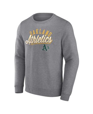 Men's Heather Gray Oakland Athletics Simplicity Pullover Sweatshirt