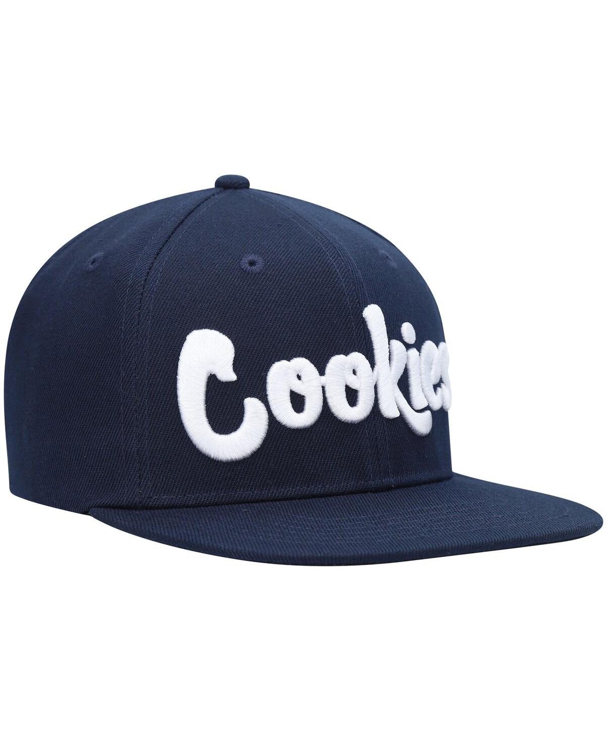 Shop Cookies Men's  Navy Original Mint Snapback Hat