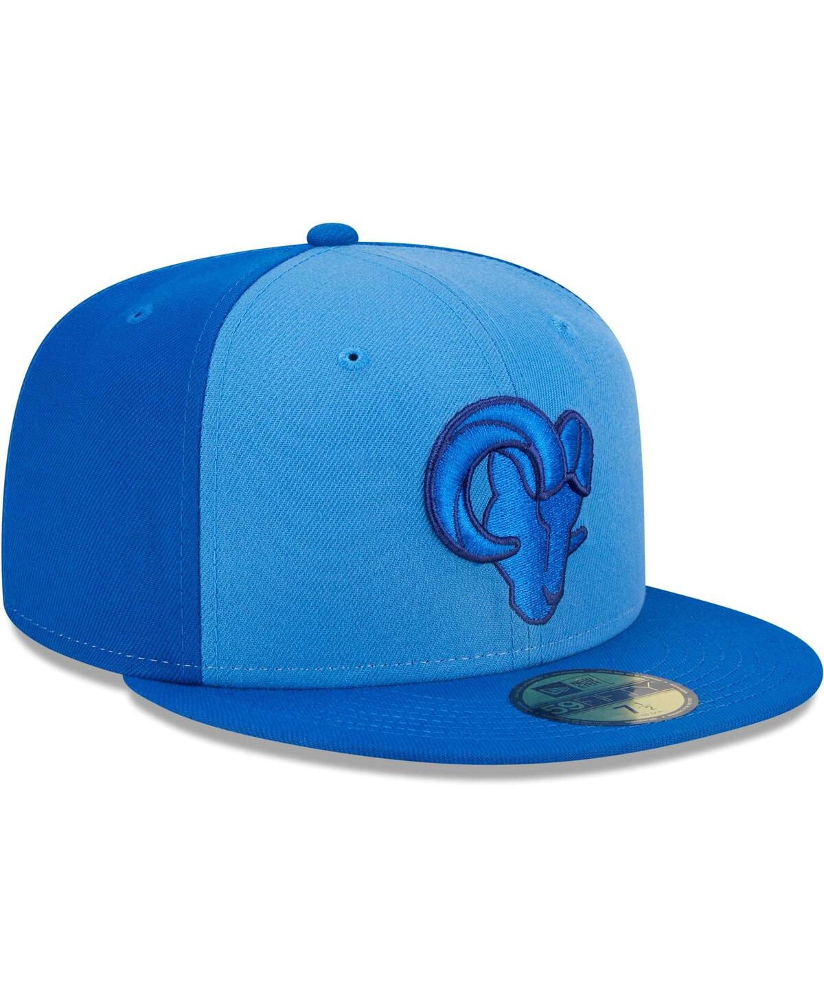 Men's New EraLos Angeles Rams Tri-Tone 59FIFTY Fitted Hat - Royal