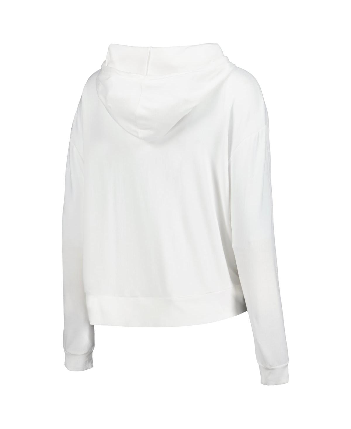Shop Concepts Sport Women's  Cream Seattle Kraken Accord Hacci Long Sleeve Hoodie T-shirt