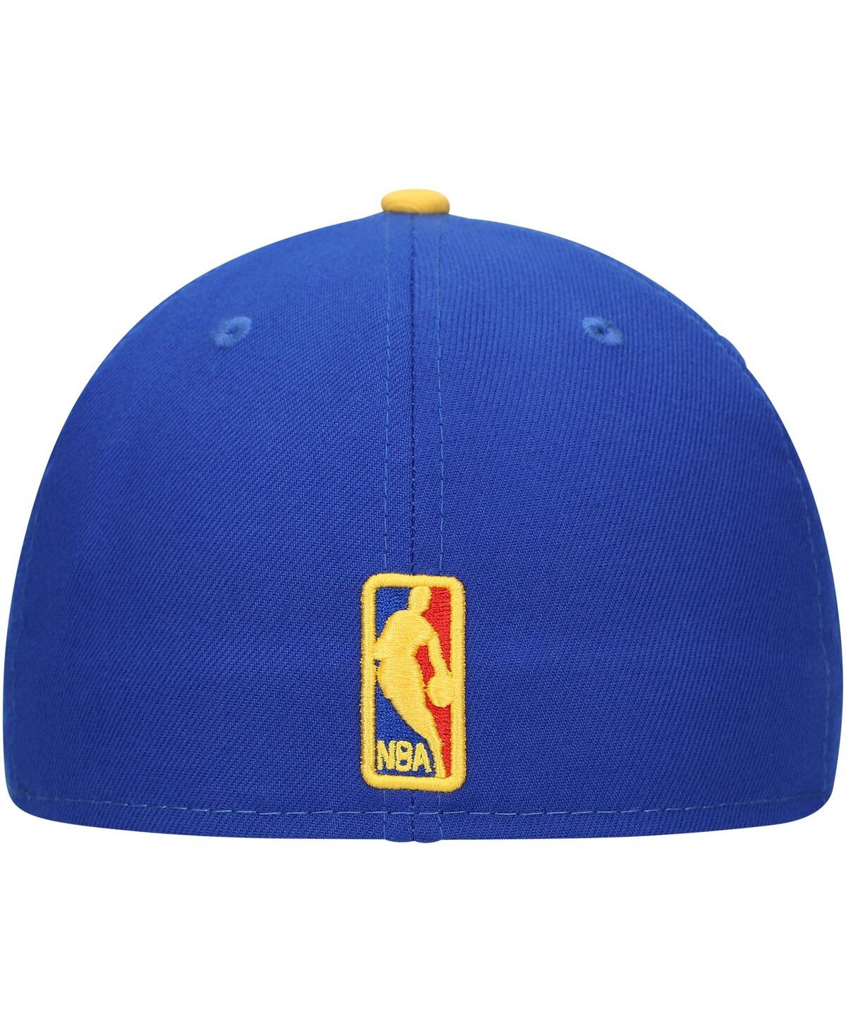 Shop New Era Men's  Royal Philadelphia 76ers Side Patch 59fifty Fitted Hat