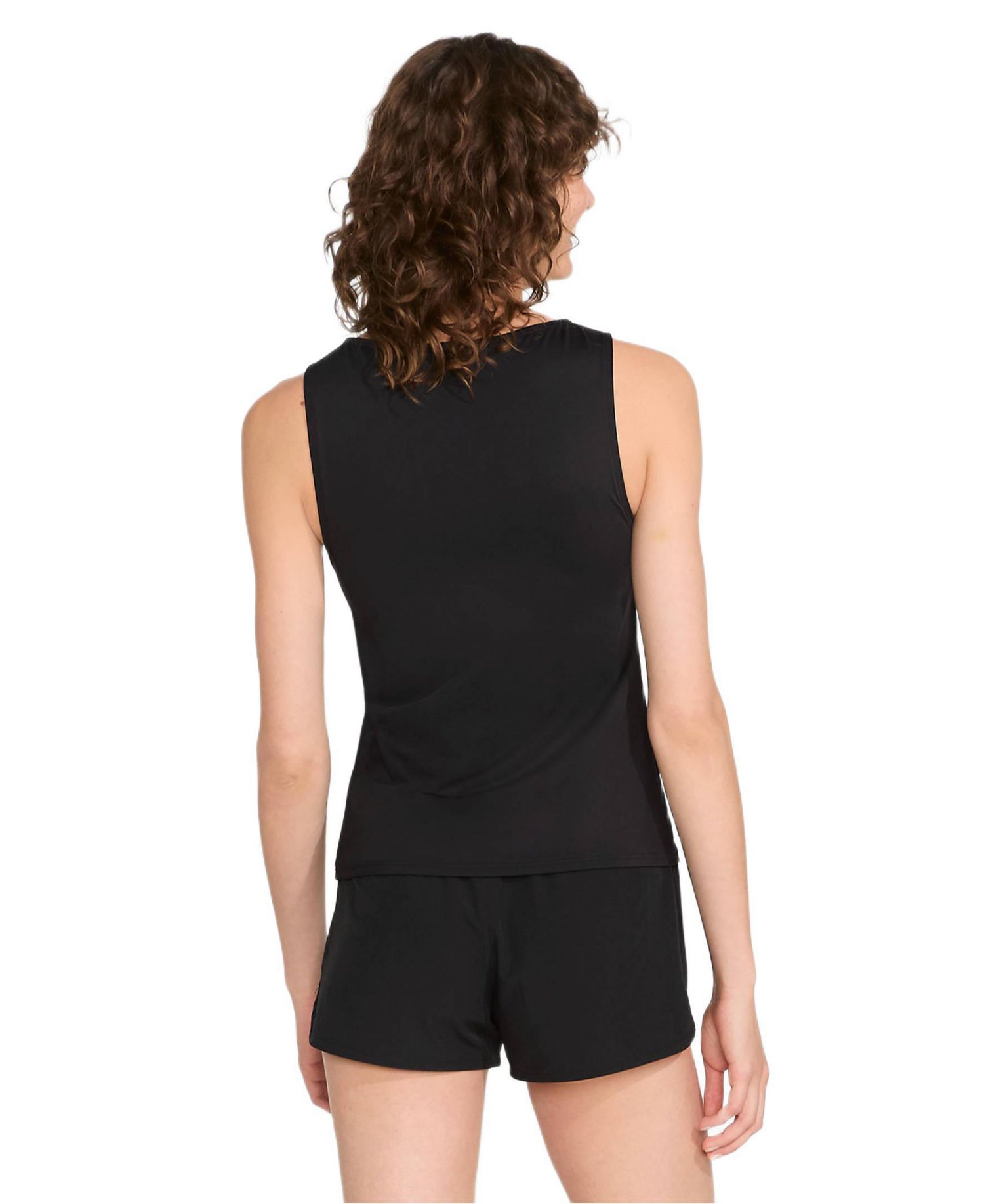 Women's D-Cup High Neck UPF 50 Sun Protection Modest Tankini Swimsuit Top