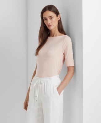 Petite Stretch Boatneck Top