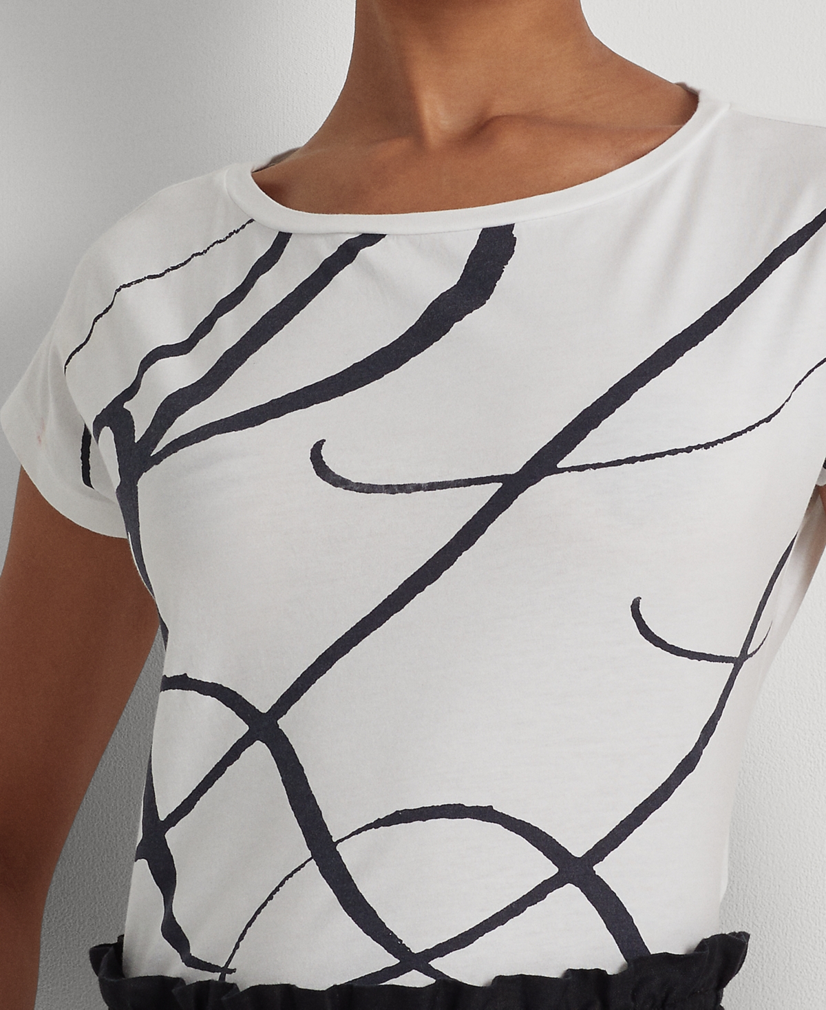 Lauren Ralph Lauren Logo-Print Short-Sleeve Top