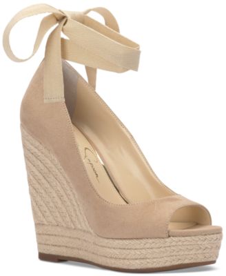 Jessica Simpson - Zavida Ankle-Tie Espadrille Platform Wedge Sandals