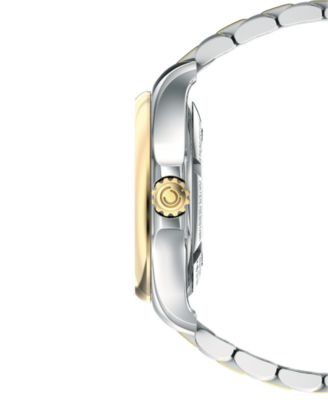 Women's Swiss Automatic DS Action Diamond Accent Two-Tone Stainless Steel Bracelet Watch 35mm