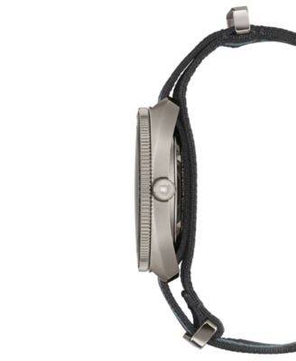 Men's Swiss Automatic DS-2 Striped Synthetic Strap Watch 41mm