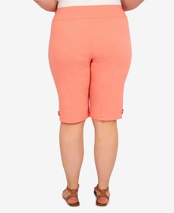 HEARTS OF PALM Plus Size Mango Tango Solid Skimmer Pants - Macy's
