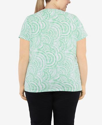 HEARTS OF PALM Plus Size Tropic of Interest Printed Stretch Jersey ...